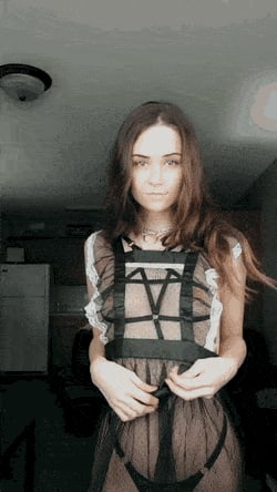 Picture by glambabes-gifs saying 'xxxnova-tv showing off lingerie'