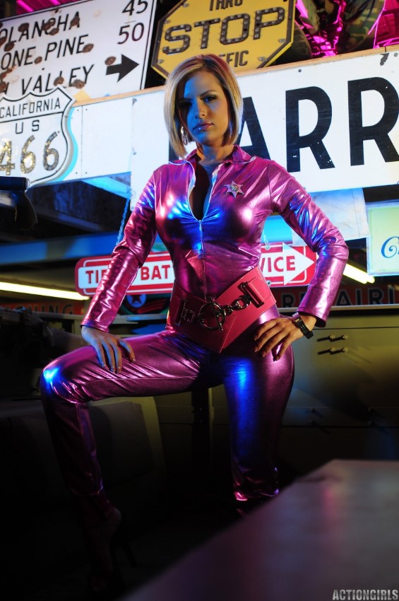 Picture by glambabes-galleries showing 'Jenny P - Pink Catsuit' number 32
