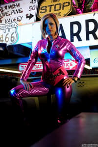 Jenny P - Pink Catsuit