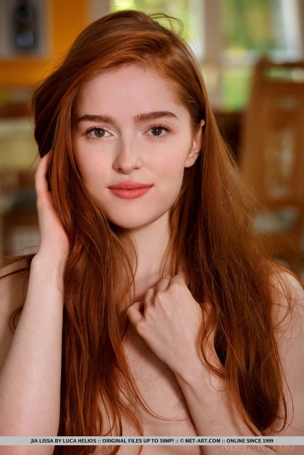 Picture by glambabes-galleries showing 'Natural redhead Jia Lissa flexes her supple teen body during nude solo poses' number 1
