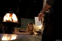 Sexy Alexa Grace moans while fucking a boyfriend in front of the fireplace