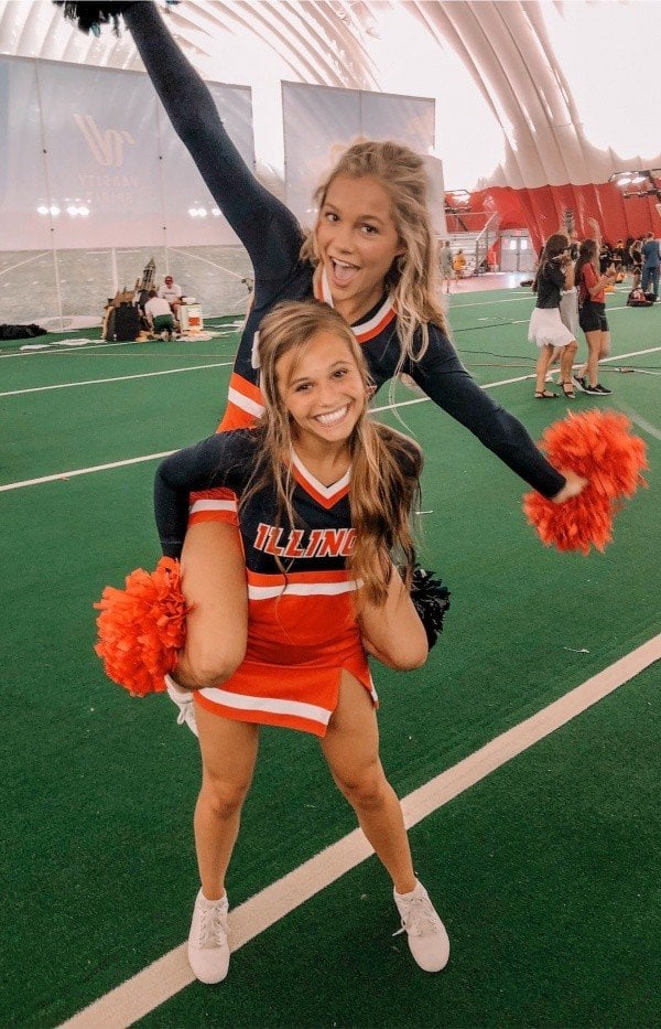 Picture by glambabes-pics saying 'freshman college cheerleaders'