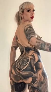 Picture showing Tattooed ass