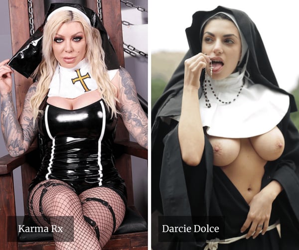 How Is Your Favorite Dirty Nun? Mia Malkova Lena Paul Julia Ann Silvia Sage Cassidy Banks Chanel Preston Karma Rx Darcie Dolce