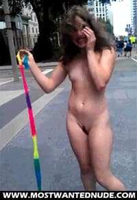 Petite teen naked in public street gif