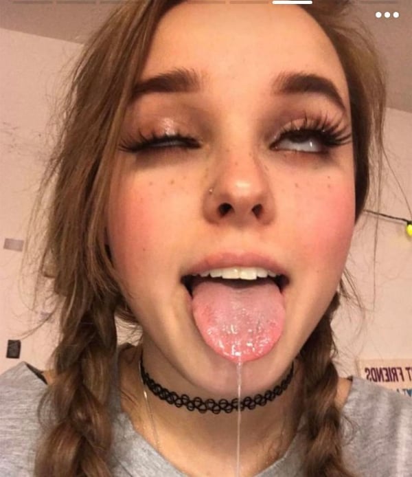 Picture by glambabes-pics saying 'Drooling ahegao'