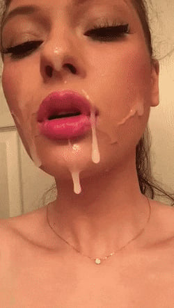 Picture by glambabes-gifs showing 'MM - Messy facial dripping cum' number 1