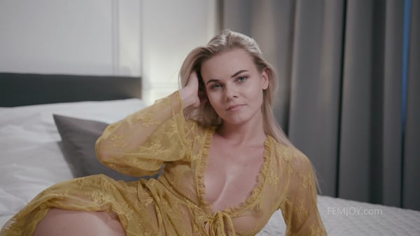Sweet teen Katy J strips nude and oils her hot body in her bedroom